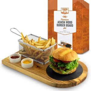 (2) Yukon Glory™ Burger Serving Sets - Perfect for Foodies. NEW